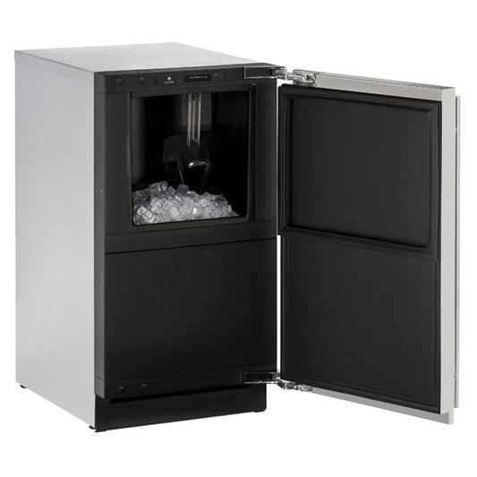 U-LINE 3018CLR 18" Stainless Solid Clear Ice Machine