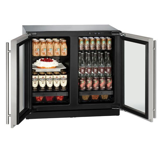 U-LINE 3036RRGL 36" Stainless Frame Refrigerator