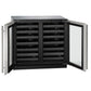 U-LINE 3036WCWC 36" Stainless Frame Dual-Zone Wine Refrigerator