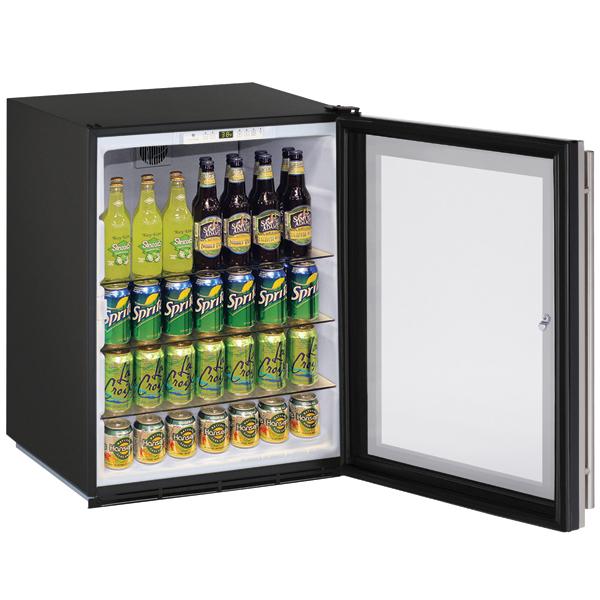 U-LINE ADA24RGL 24" Stainless Frame Refrigerator With Lock