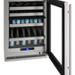 U-LINE HBD524 24" Stainless Frame Dual-Zone Beverage Center With Field Reversible Door