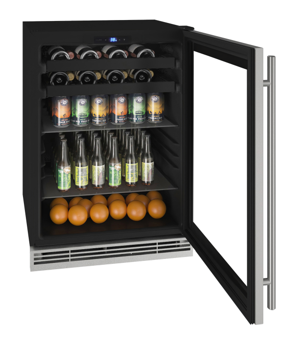 U-LINE HBV124 24" Stainless Frame Beverage Center