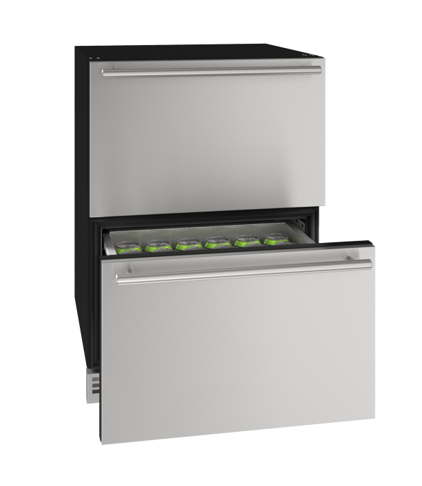 U-LINE HDR124 24" Stainless Solid Refrigerator Drawers