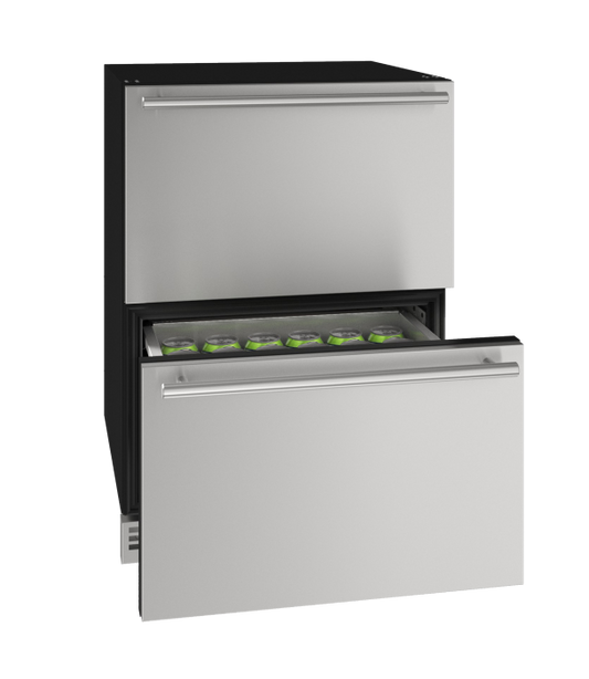 U-LINE HDR124 24" Stainless Solid Refrigerator Drawers