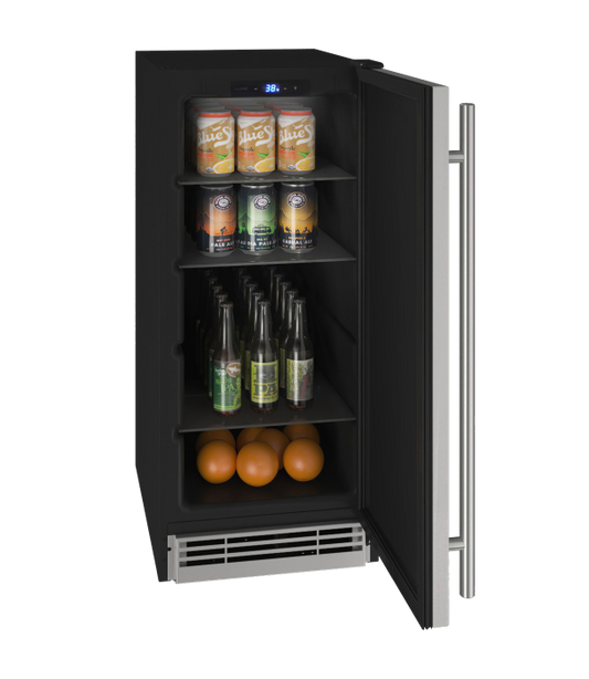 U-LINE HRE115 15" Stainless Solid Refrigerator