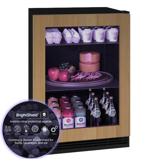 U-LINE HRE124 24" Integrated Frame Refrigerator With BrightShield