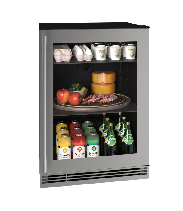 U-LINE HRE124 24" Stainless Frame Refrigerator