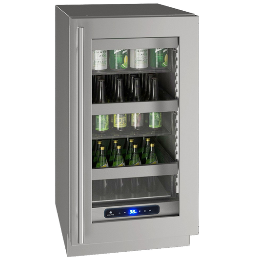U-LINE HRE518 18" Stainless Frame Refrigerator