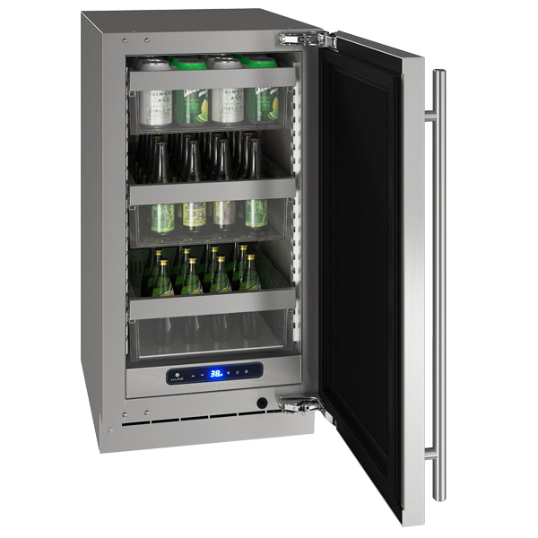 U-LINE HRE518 18" Stainless Solid Refrigerator