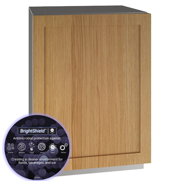 U-LINE HRE524 24" Integrated Solid Refrigerator With Brightshield