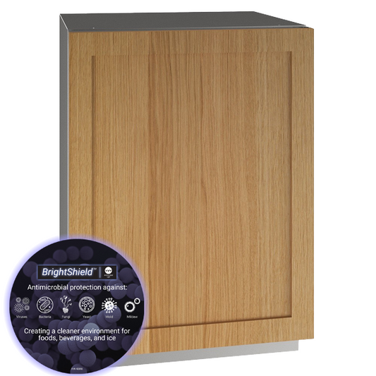 U-LINE HRE524 24" Integrated Solid Refrigerator With Brightshield