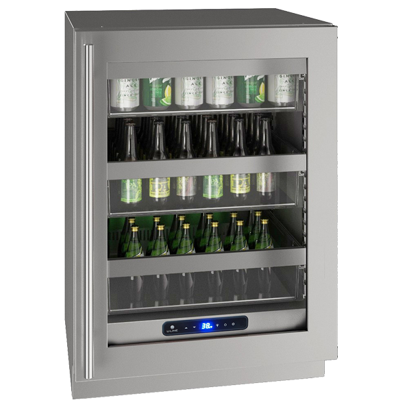 U-LINE HRE524 24" Stainless Frame Refrigerator