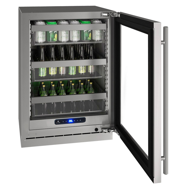 U-LINE HRE524 24" Stainless Frame Refrigerator