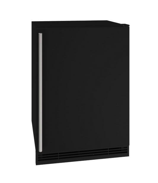 U-LINE HRI124 24" Black Solid Refrigerator/Ice Maker