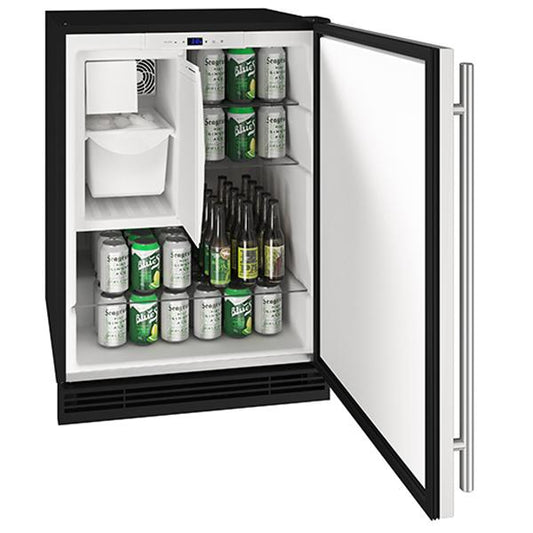 U-LINE HRI124 24" Stainless Solid Refrigerator/Ice Maker