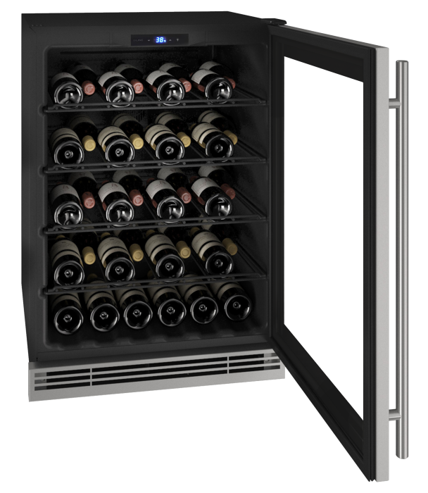 U-LINE HWC024 24" Stainless Frame Wine Refrigerator