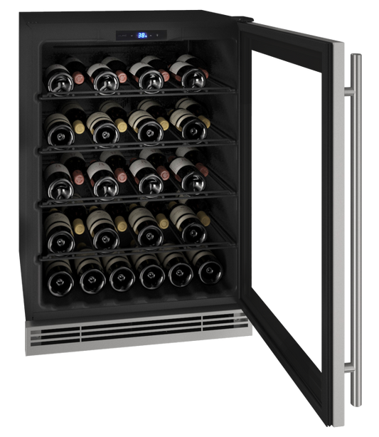 U-LINE HWC024 24" Stainless Frame Wine Refrigerator