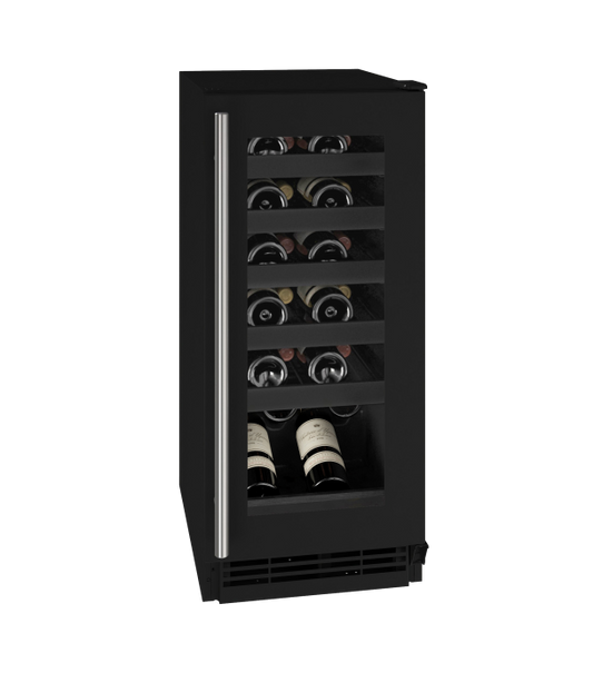 U-LINE HWC115 15" Black Frame Wine Refrigerator