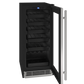 U-LINE HWC115 15" Stainless Frame Wine Refrigerator