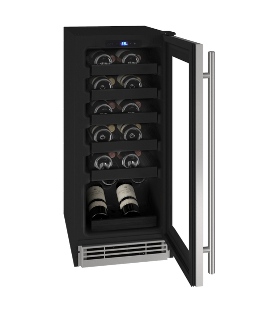U-LINE HWC115 15" Stainless Frame Wine Refrigerator