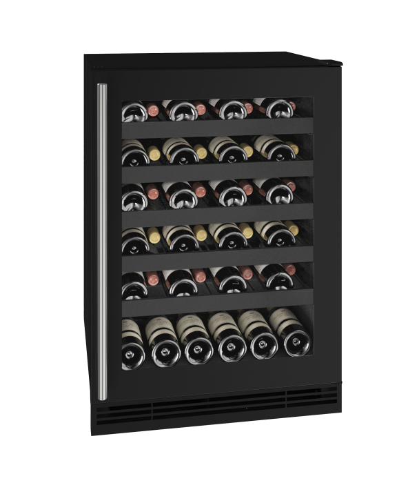 U-LINE HWC124 24" Black Frame Wine Refrigerator