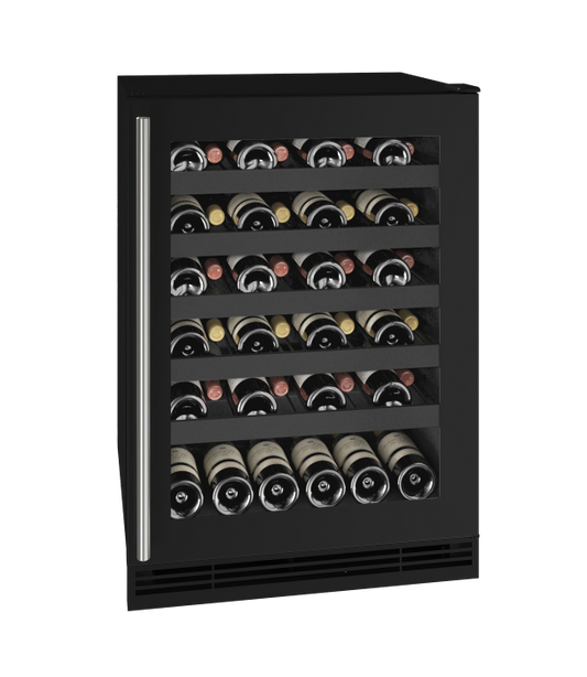 U-LINE HWC124 24" Black Frame Wine Refrigerator