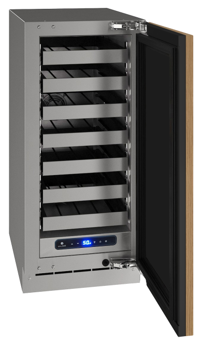U-LINE HWC515 15" Integrated Solid Wine Refrigerator With Reversible Door