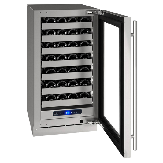 U-LINE HWC518 18" Stainless Frame Wine Refrigerator With Reversible Door