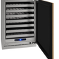 U-LINE HWC524 24" Integrated Solid Wine Refrigerator With Reversible Door