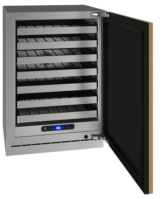 U-LINE HWC524 24" Integrated Solid Wine Refrigerator With Reversible Door