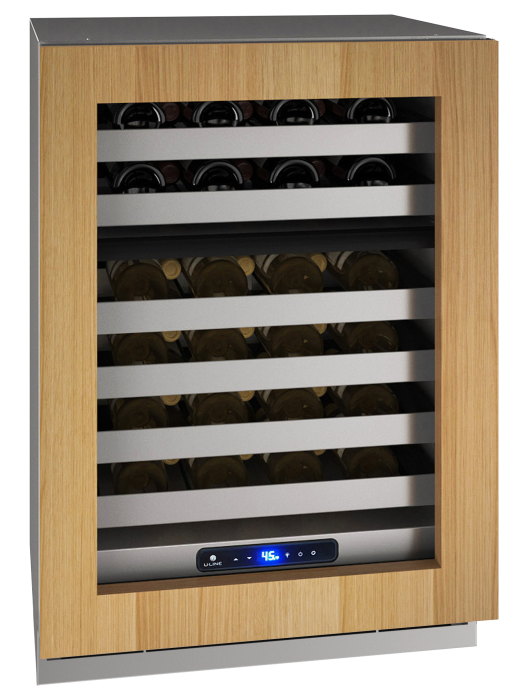 U-LINE HWD524 24" Integrated Frame Dual-Zone Wine Refrigerator With Reversible Door