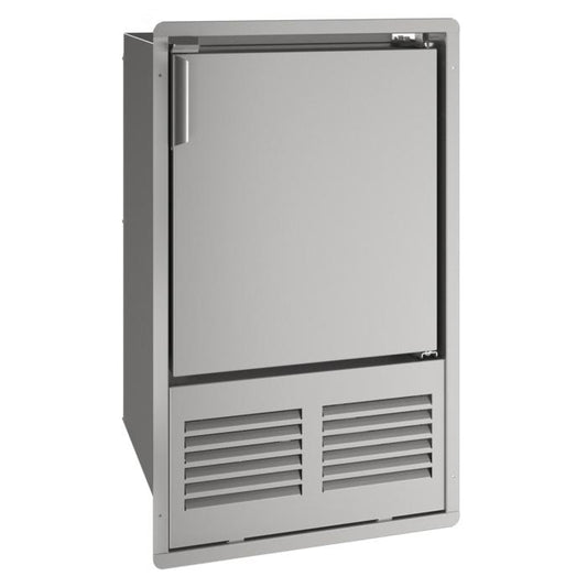 U-LINE MCR014 14" Stainless Solid Crescent Ice Maker With Flush to Door Flange
