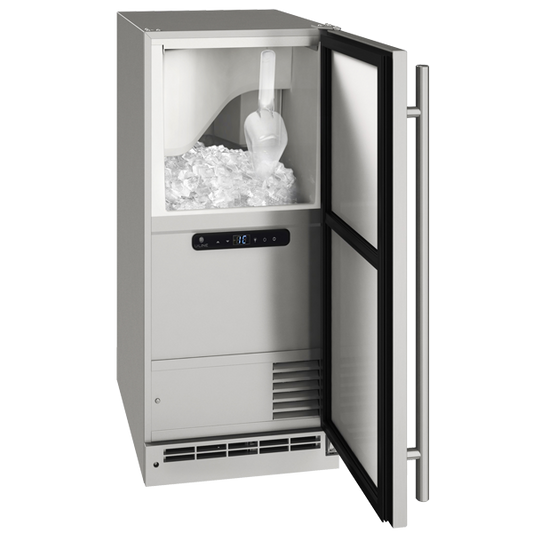 U-LINE OCL115 15" Stainless Solid Clear Ice Machine