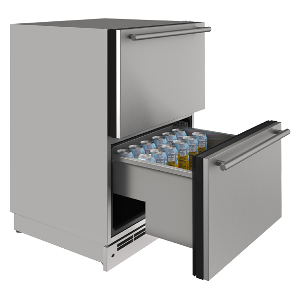 U-LINE ODR124 24" Stainless Solid Refrigerator Drawers