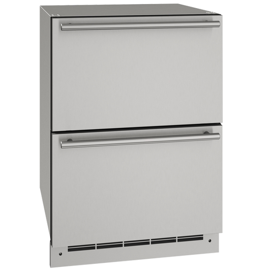 U-LINE ODR124 24" Stainless Solid Refrigerator Drawers