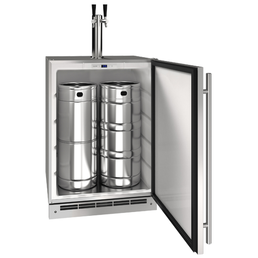 U-LINE OKR124 24" Stainless Solid Keg Refrigerator