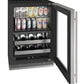 U-LINE URBD324 Home 24" Stainless Steel Frame Dual-Zone Beverage Center