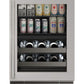 U-LINE URBD324 Home 24" Stainless Steel Frame Dual-Zone Beverage Center