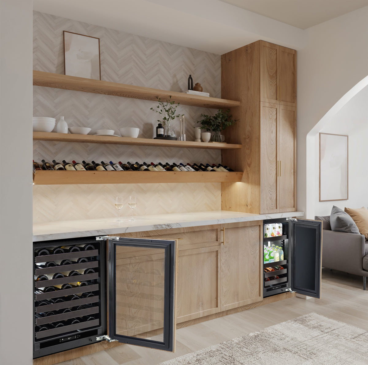 U-LINE URWC424 Seamless 24" Integrated Frame Wine Refrigerator