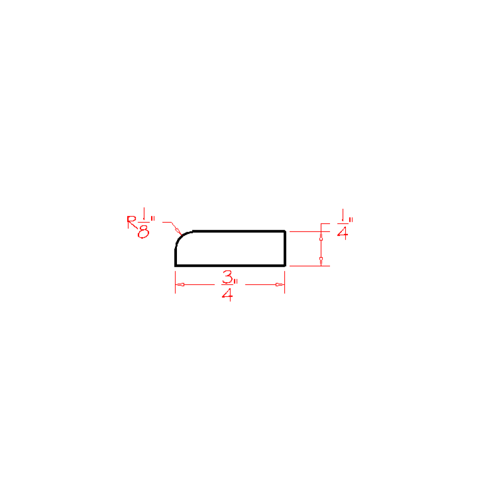 US Cabinet Depot Edgeline White 84" Scribe Moulding (EW-SCR:CUT84)