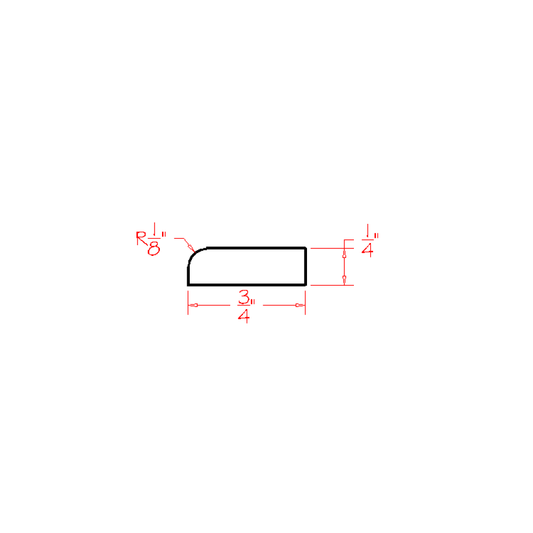 US Cabinet Depot Edgeline White 84" Scribe Moulding (EW-SCR:CUT84)