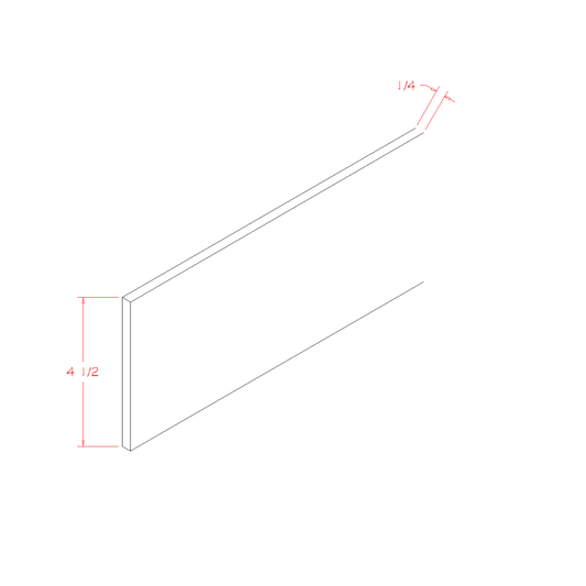 US Cabinet Depot Edgeline White 84" Toe Kick Cover (EW-TKC:CUT84)