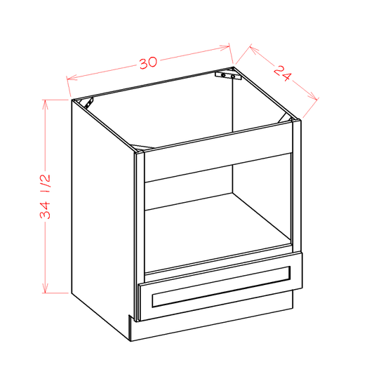 US Cabinet Depot Oxford White 30" Base Cabinet (OW-BMW30)
