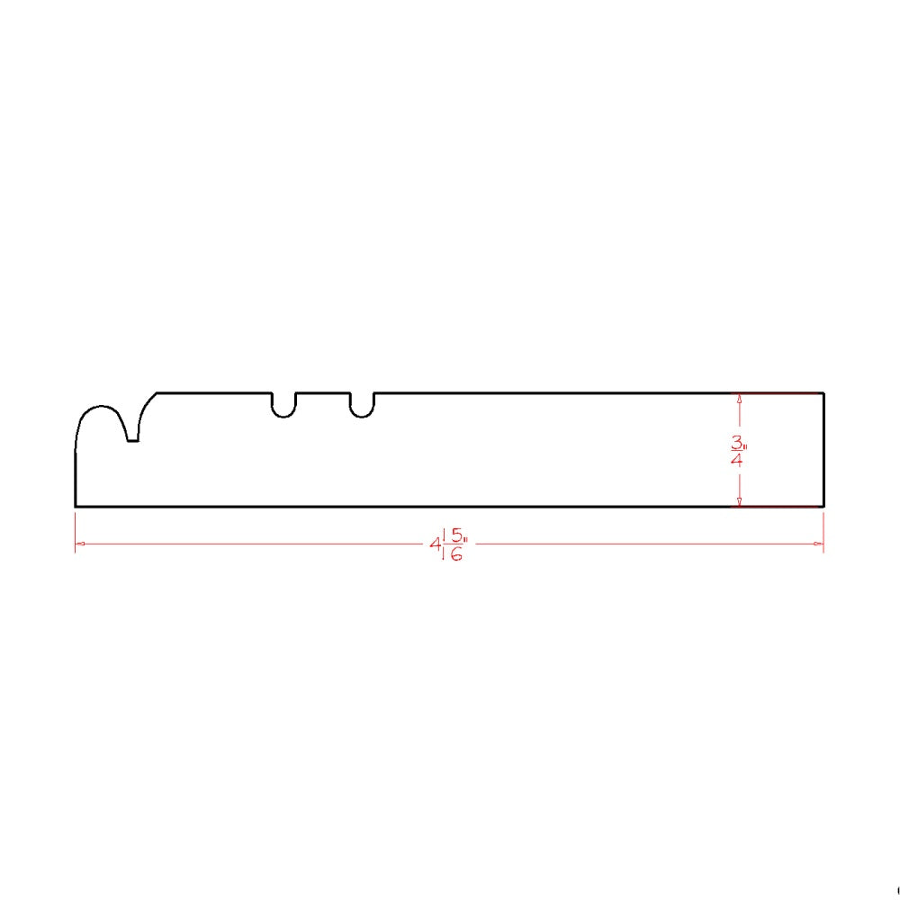US Cabinet Depot Shaker Dove 84" Furniture Base Moulding (SD-FBM:CUT84)