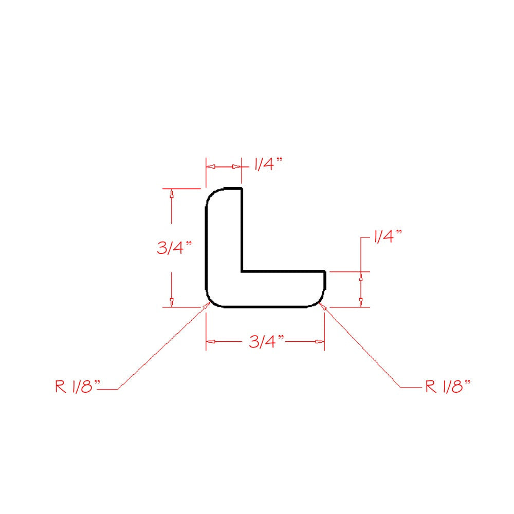 US Cabinet Depot Shaker Dove 84" Outside Corner Moulding (SD-OCM:CUT84)