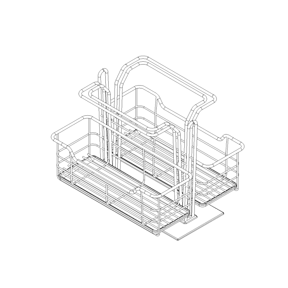 US Cabinet Depot Sink Base Pullout Caddy (UB-RACK)