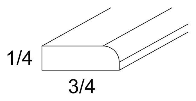 US Cabinet Depot Torino Grey Wood 84" Scribe Moulding (TGW-SM8:Cut84)