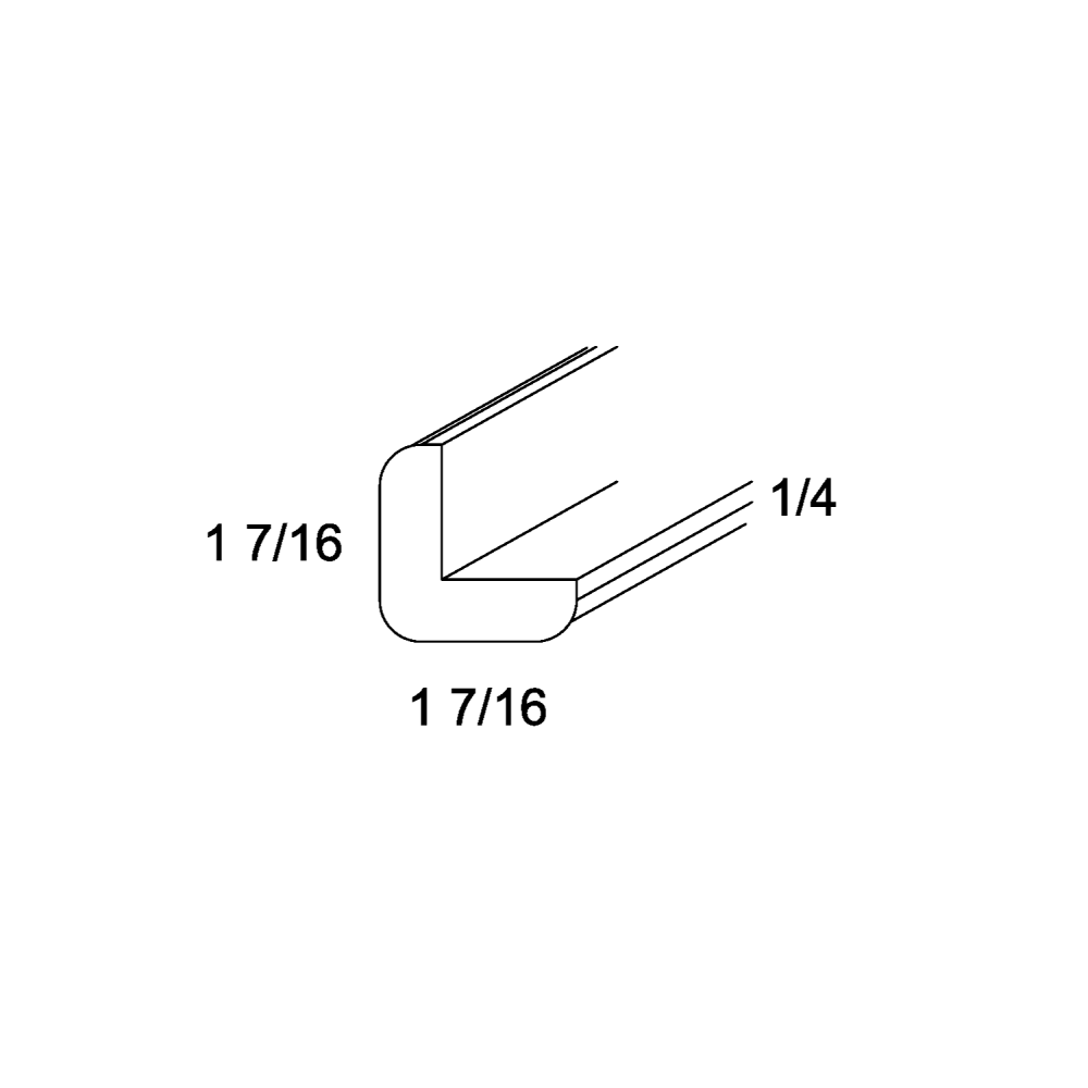 US Cabinet Depot Torino White Pine 96" Outside Corner Moulding (TWP-OCM8)
