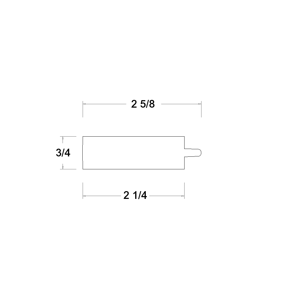 US Cabinet Depot Verona Pure Blanc 96" Support Moulding (VPB-SPM2)