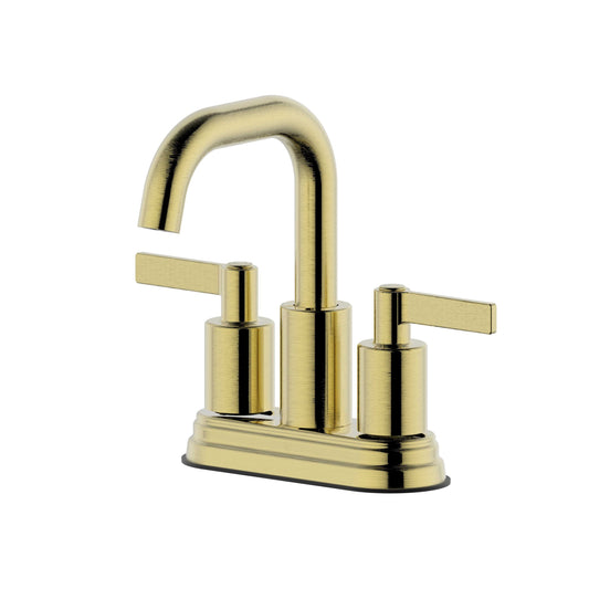 Ultra Faucets Centerset Brushed Gold Lavatory Faucet-UF46708